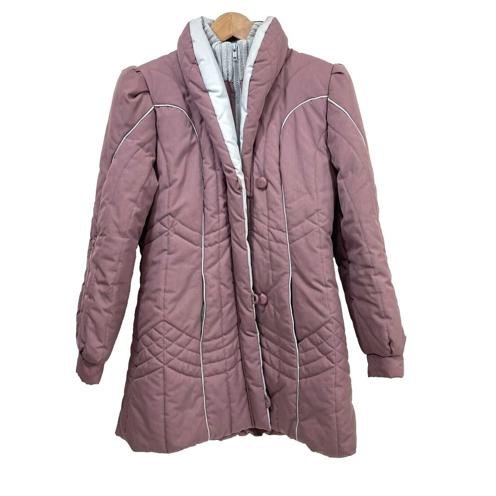 Vintage Anderson Little Winter Jacket Coat Double Full Zip Pockets‎ Women's Sz 8